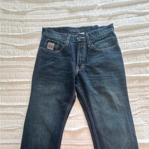 Men's Cinch White Label Dark Blue Bootcut Jeans